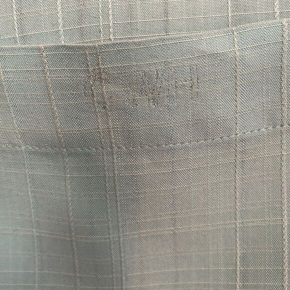 Roundtree & Yorke aqua blue modal/polyester short sleeve shirt - Picture 4 of 10